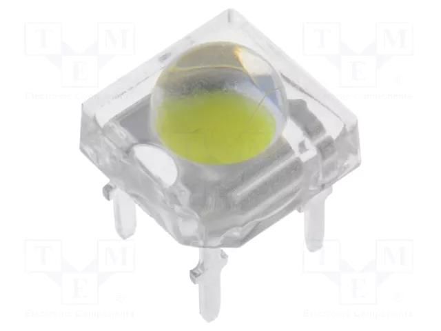 LED Super Flux; green; 7.62x7.62mm; 4200÷5800mcd; 90°; 30mA OPTOSUPPLY OSG74LZ291P