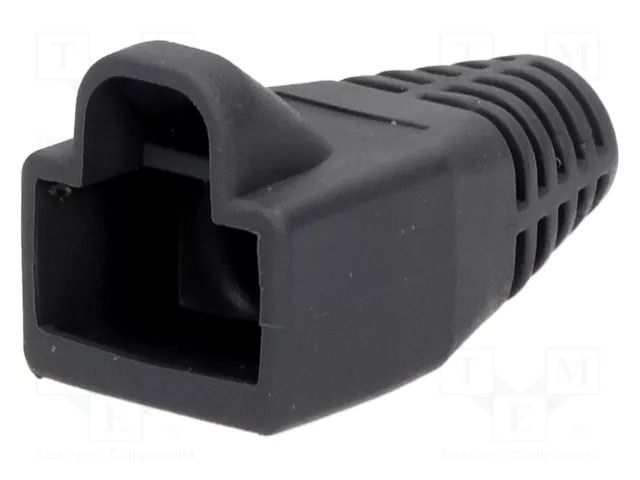 RJ45 plug boot; 6mm; dark grey ENCITECH RJ45SRB-DG