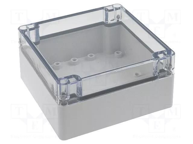 Enclosure: multipurpose; X: 120mm; Y: 122mm; Z: 65mm; EURONORD; grey FIBOX PCT121207