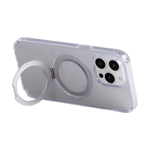 Magnetic protective phone case with holder Joyroom JR-BP004 for iPhone 15 Pro Max (transparent), Joyroom JR-BP004 iP 15 Pro M