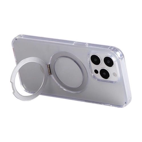 Magnetic protective phone case with holder Joyroom JR-BP004 for iPhone 15 (transparent), Joyroom JR-BP004 iP 15 Trans