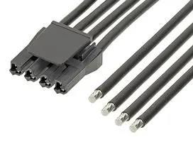 CABLE, 4P SUP SABRE RCPT-FREE END, 11.8" 216011-1042