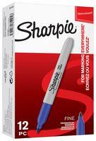 MARKER FINE TIP BLUE 12PK S0810950