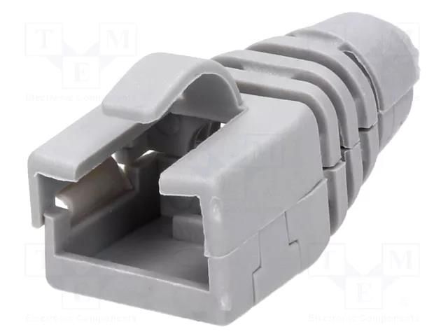 RJ45 plug boot; light grey ENCITECH RJ45SRB-RET-LG