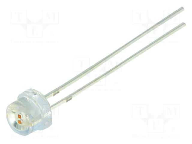 LED; yellow; 4.8mm; 140°; Front: convex; 1.8÷2.6VDC; No.of term: 2 OPTOSUPPLY OS5YKD56E1A