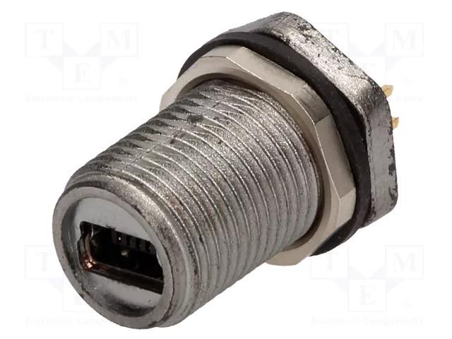 Connector: USB A mini; 1310; THT; USB 2.0; IP67 ENCITECH 1310-0008-02