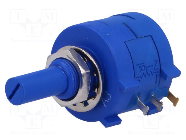 Potentiometer: shaft; multiturn; 100kΩ; 2W; ±5%; 6.35mm; linear SR PASSIVES POT2218P-100K