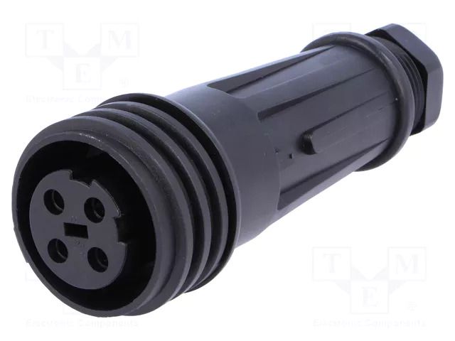 Connector: circular; plug; female; PIN: 4; 32A; 600V; Buccaneer 900 BULGIN PX0921/04/S