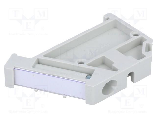 Holder; for rail connectors; grey; W: 6mm; H: 28mm SIMET SI-910