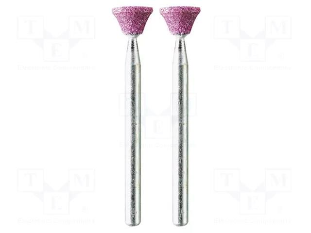 Grindingstone; Ø: 8mm; Ø: 3mm; aluminium oxide; Bit len: 6mm; 2pcs. PG MINI PG-M2235