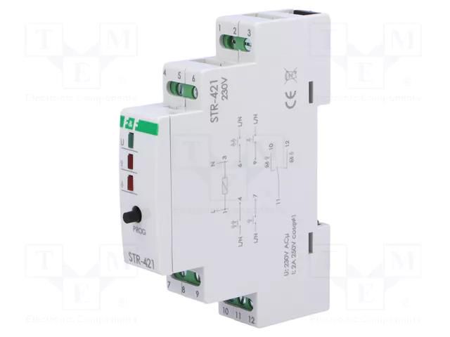Blinds controller; for DIN rail mounting; 230VAC; IP20; -25÷50°C F&F STR-421