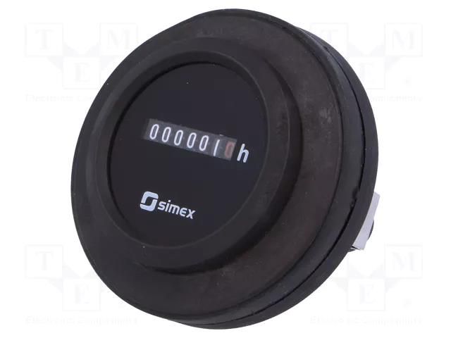 Counter: electromechanical; working time; mechanical indicator SIMEX SX-HK47