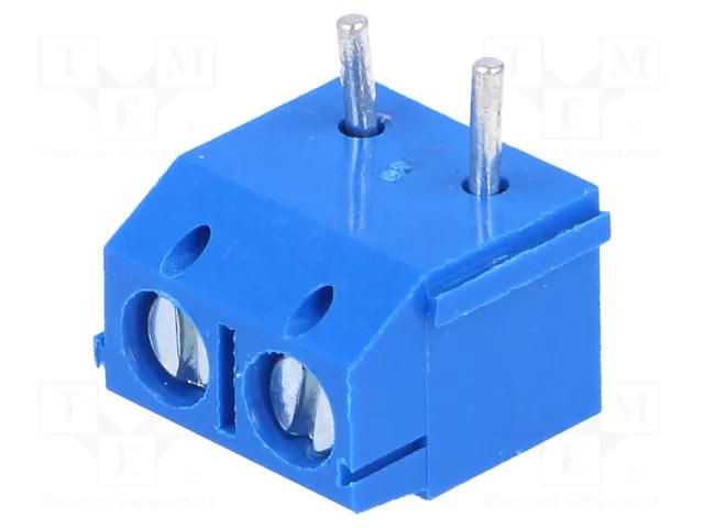 Connector: PCB terminal block; terminal; 16A; 250V; straight; blue NINIGI TB-5.0-K-2P1-BL