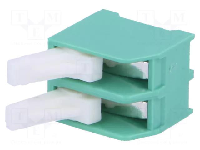 PCB terminal block; straight; 5mm; ways: 2; on PCBs; 0.5mm2; tinned NINIGI TB-5.0-PT-2P