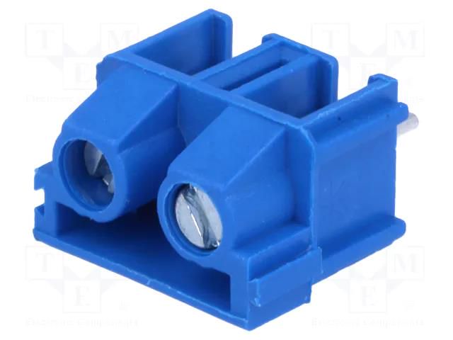 Connector: PCB terminal block; terminal; 16A; 300V; angled 90° KARSON TB-7.5-P-2P-BL