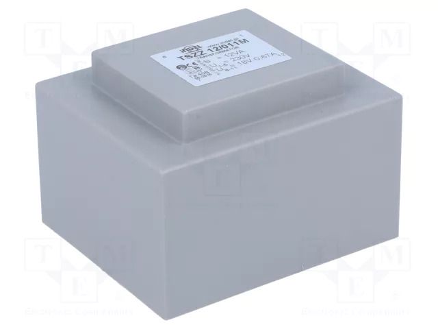 Transformer: encapsulated; 12VA; 230VAC; 18V; 660mA; PCB; IP00 INDEL TSZZ10/18V