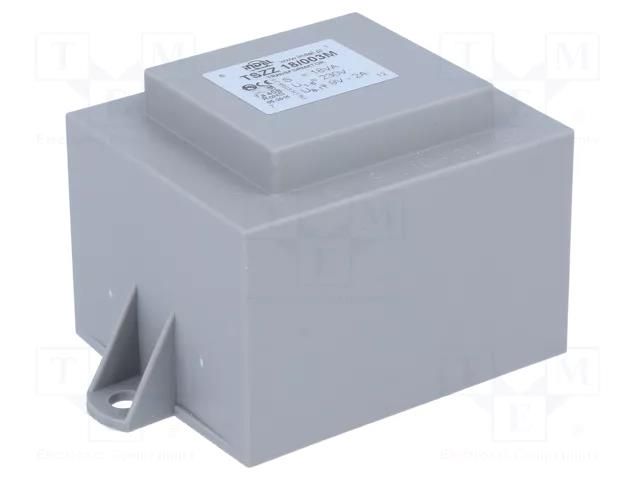 Transformer: encapsulated; 18VA; 230VAC; 9V; 2A; PCB; IP00; A: 52mm INDEL TSZZ15/9V