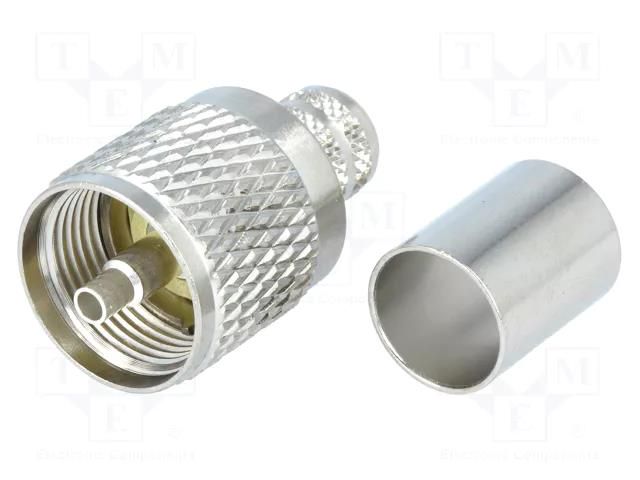 Connector: UHF (PL-259); plug; male; straight; KX13,RG214; crimped AMPHENOL RF U1121A1NPH3G7A50