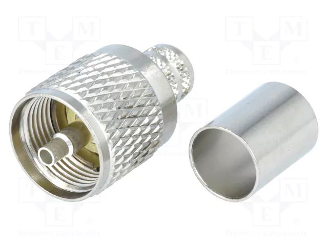 Connector: UHF (PL-259); plug; male; straight; KX13,RG214; crimped AMPHENOL RF U1121A1NPH3G7A50