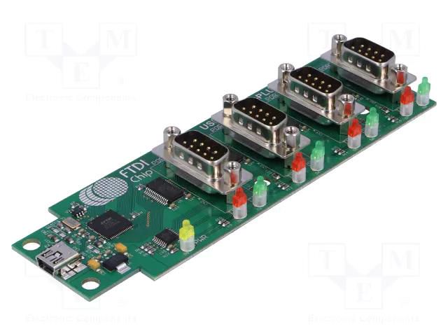 Module: USB; RS232,USB; LED status indicator; -40÷85°C; 1Mbps FTDI USB-COM232-PL-4