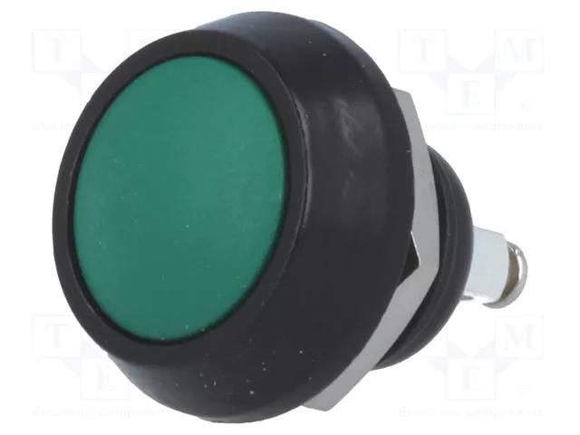 Switch: vandal resistant; Pos: 2; SPST-NO; 2A/36VDC; IP65; OFF-(ON) ONPOW V12B-10G-A