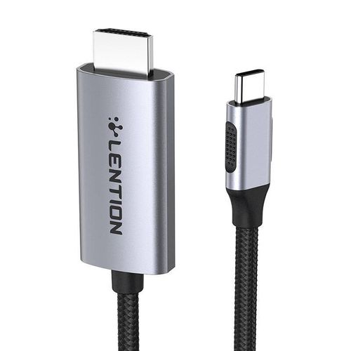 Lention CU707 USB-C to HDMI 2.0 cable, 4K60Hz, 1Gbps, 3m (gray), Lention CB-CU707H-3MSC-GRY-