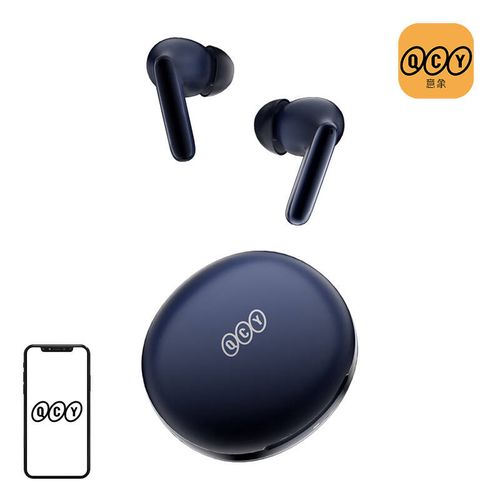 Earphones TWS QCY T13 ANC2, ANC (blue), QCY HT09 blue