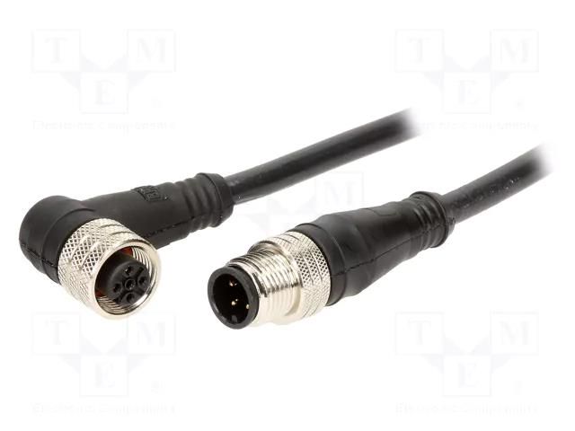 Cable: for sensors/automation; PIN: 4; plug; 250V; PVC; 1m MOLEX MX-120007-0509