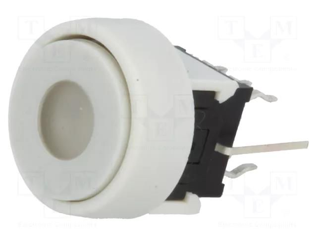 Switch: keypad; Pos: 2; DPDT; 0.1A/30VDC; white; LED; red/green; THT HIGHLY ELECTRIC PB6136FAL-13