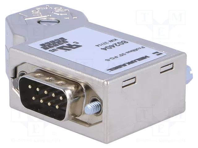 Connector: D-Sub; PIN: 9; angled 35°; screw terminal; for cable HELUKABEL PFB-35-PG-S
