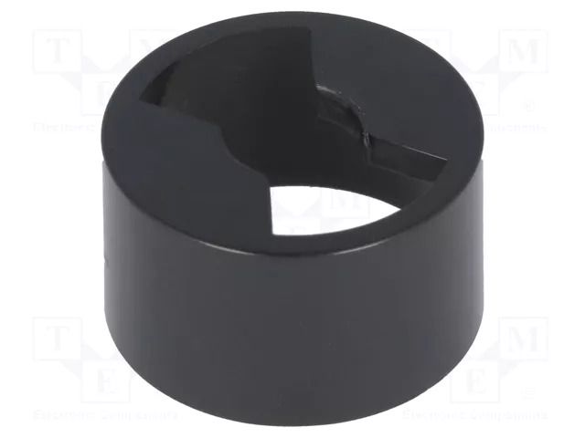 LED housing; 8mm; black OPTOSUPPLY PLED-HOLDER-BK