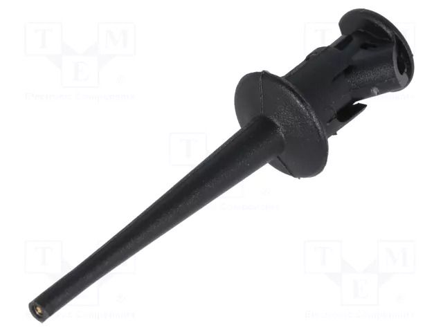 Clip-on probe; pincers type; 5A; 300VDC; black; soldered POMONA POM-5418-0
