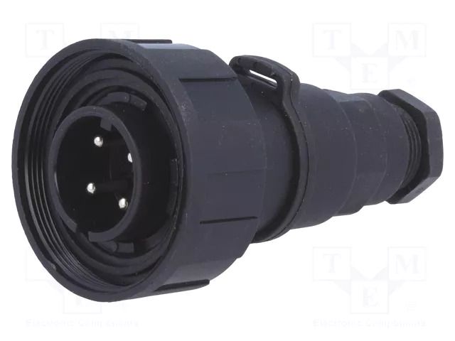 Connector: circular; plug; male; PIN: 4; 10A; 250V; IP68; UL94V-0 BULGIN PX0748/P