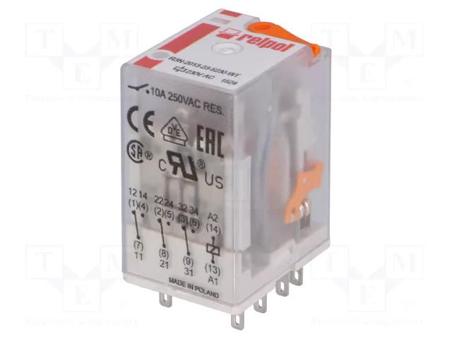 Relay: electromagnetic; 3PDT; Ucoil: 230VAC; Icontacts max: 20A RELPOL R3N2013235230WT