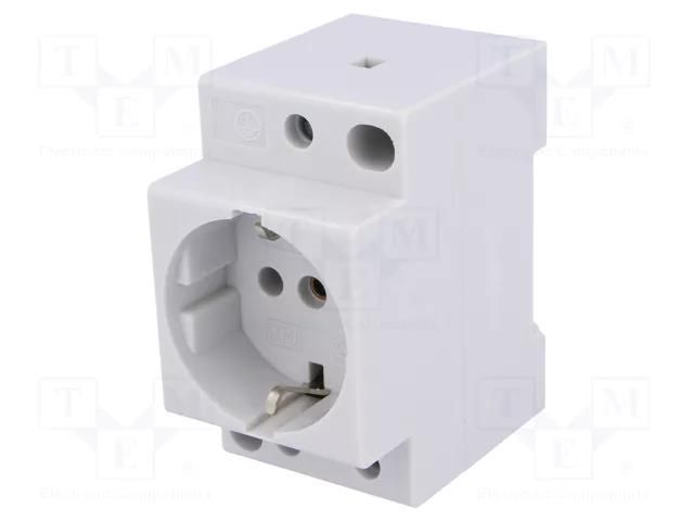 F-type socket (Schuko); for DIN rail mounting; Input: L+N EATON ELECTRIC Z-SD230