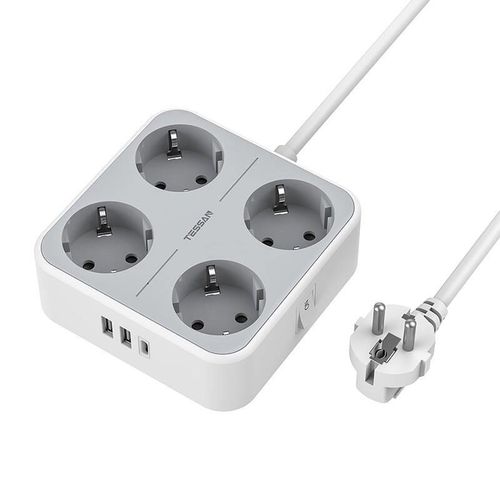 TESSAN Power strip TS-302-C-GR, Tessan TS-302-C-GR