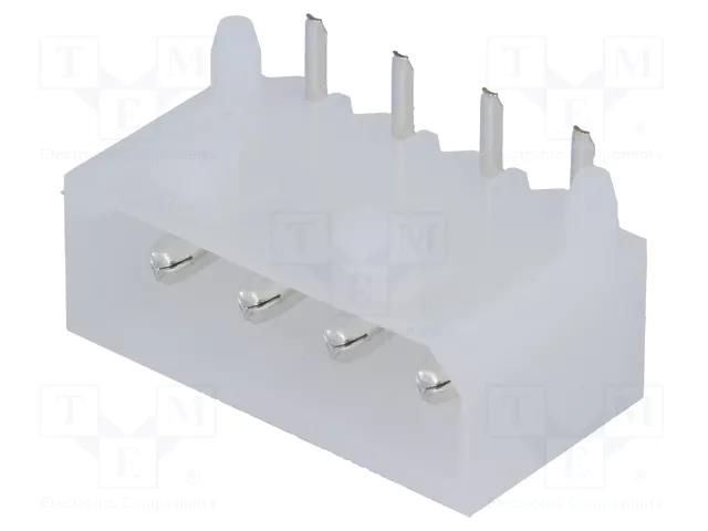 Connector: wire-board; socket; male; 6A; PIN: 4; angled 90°; THT JOINT TECH SEM4-K