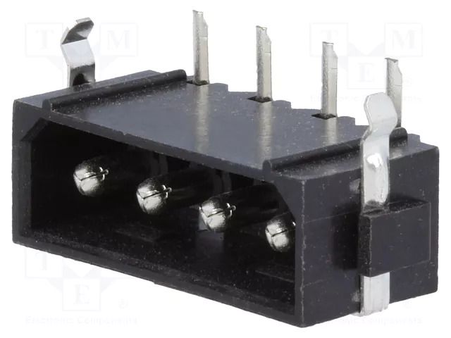 Connector: wire-board; socket; male; PIN: 4; horizontal; THT; tinned JOINT TECH SEM4-K2