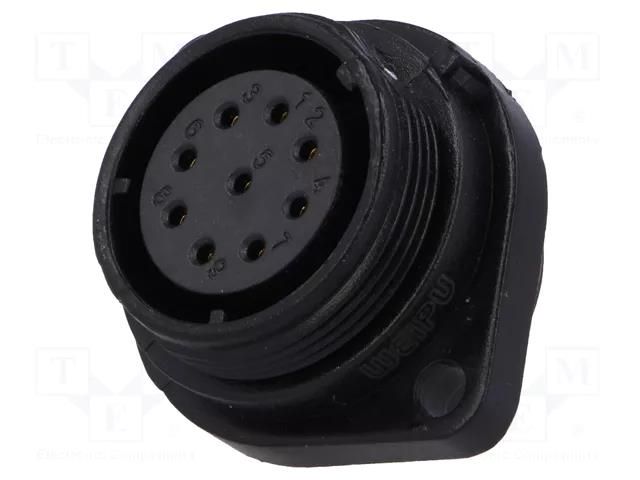 Socket; SP21; female; PIN: 9; IP68; 5A; soldering; 500V; 0.75mm2 WEIPU SP2113/S9