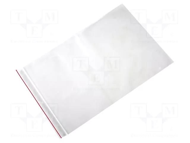 Self-seal bag; L: 300mm; Width: 200mm; Thick: 45um; polyetylene PLAST PL.TOR200X300