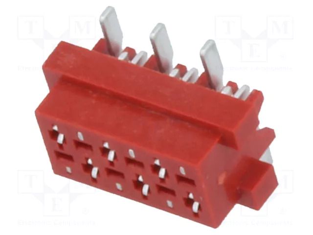 Connector: wire-board; socket; female; PIN: 6; 30V; 1A; vertical; SMT AMPHENOL COMMUNICATIONS SOLUTIONS TMM-6-0-06-2