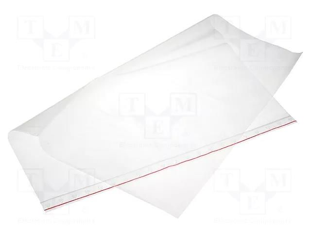 Self-seal bag; L: 450mm; Width: 400mm; Thick: 45um; polyetylene PLAST PL.TOR400X450