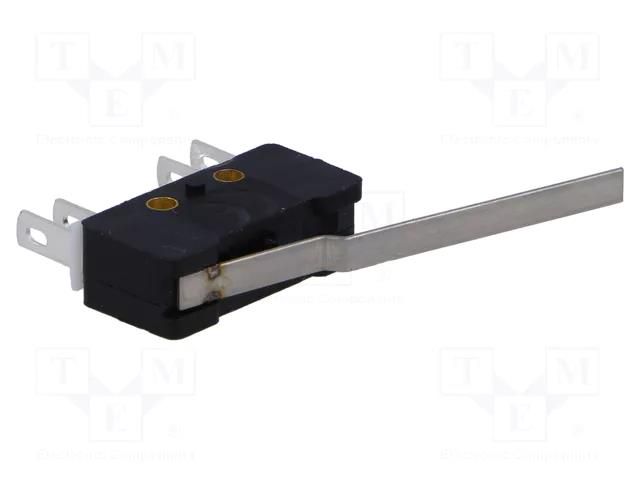 Microswitch SNAP ACTION; 2.5A/250VAC; 0.3A/220VDC; with lever PROMET WLK-34