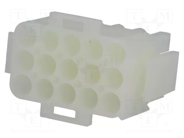 Connector: wire-wire/PCB; plug; male/female; PIN: 15; 600V; 6.35mm TE Connectivity 1-480710-0