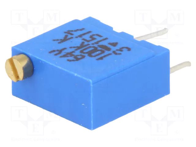 Potentiometer: mounting; vertical,multiturn; 100kΩ; 500mW; THT VISHAY 64Y100K