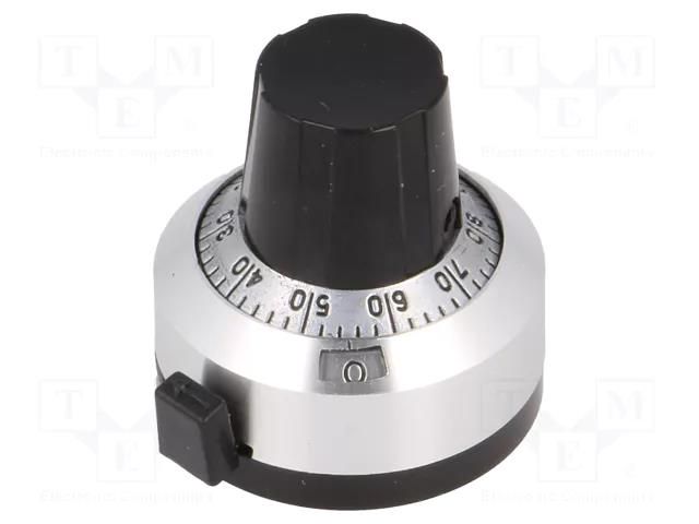 Precise knob; with counting dial; Shaft d: 6.35mm; Ø22.2mm BI TECHNOLOGIES 2606