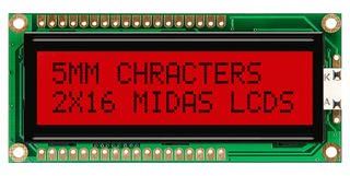 LCD MODULE, FSTN, COB, TRANSFLECTIVE MD21605G6W2-FPTLRGB