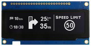 OLED GRAPHIC DISPLAY, COB, 256 X 64P, 3V MDOB256064B1V-WM