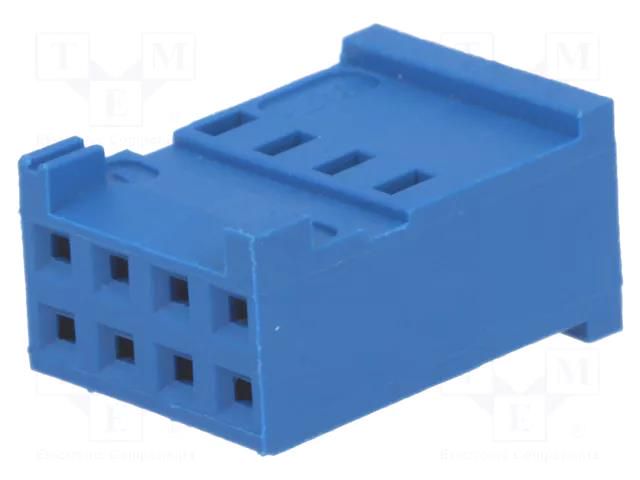 Connector: wire-board; plug; female; PIN: 8; HE14; for cable; 2.54mm TE Connectivity 281839-4