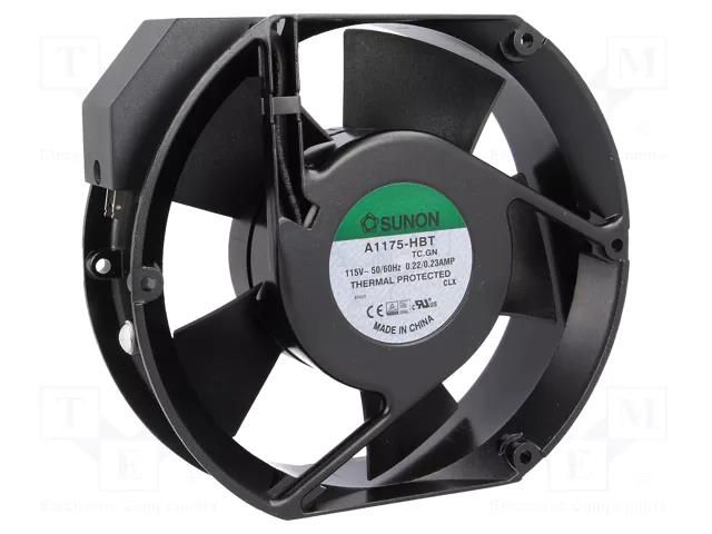 Fan: AC; axial; 115VAC; 171x151x51mm; 345.1m3/h(±10%); 51dBA; ball SUNON A1175HBT-TC